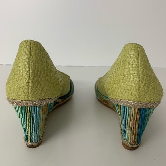 Vintage Bravo Browns Y2K Metallic Green Wedge - Picture 4 of 8